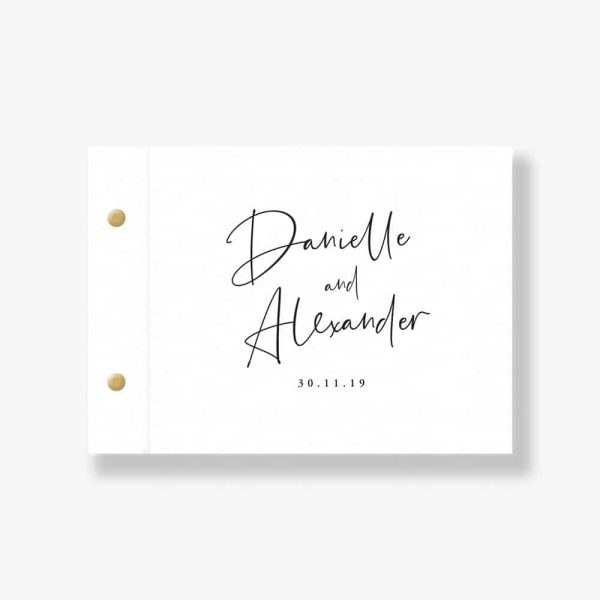 Minimal Wedding Guest Book