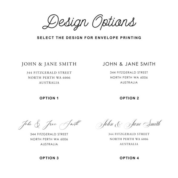 Envelope Printing Options