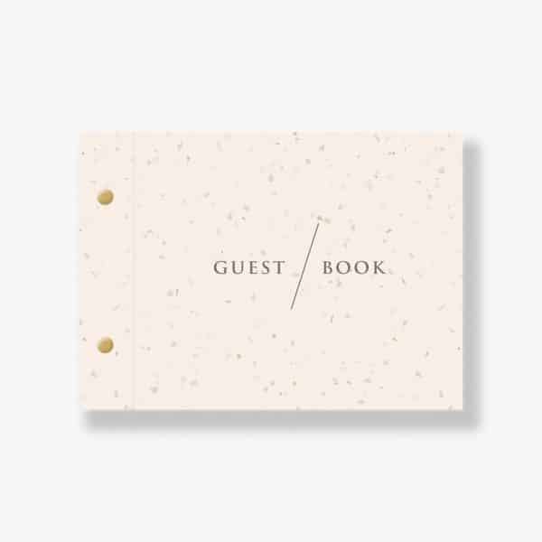 Arched Terrazzo Wedding Guest Book