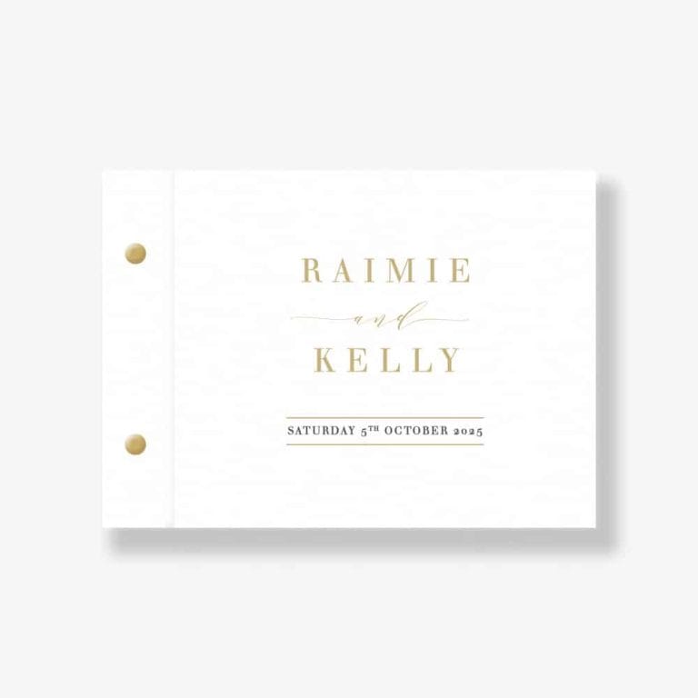 Timeless Wedding Guest Book