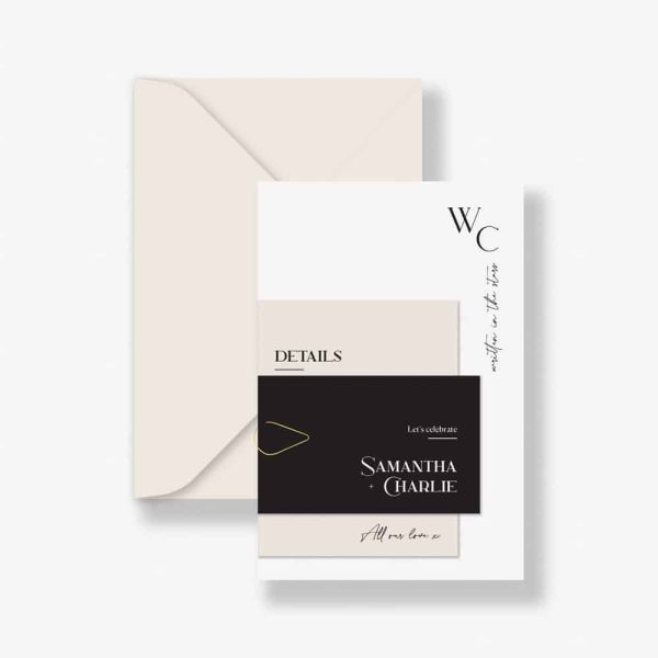 Subtle Layers Wedding Invitation Suite