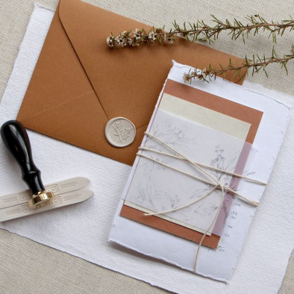 Romantic Rust Wedding Invitation - Image 2