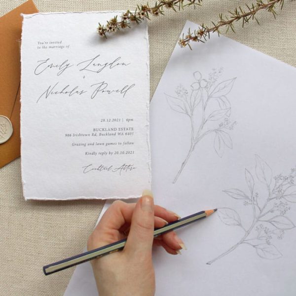Romantic Rust Wedding Invitation - Image 5