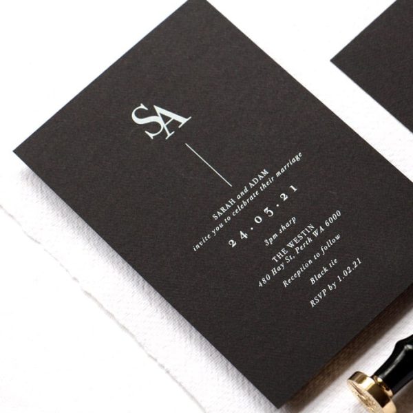 Minimal Linework Wedding Invitation - Image 2