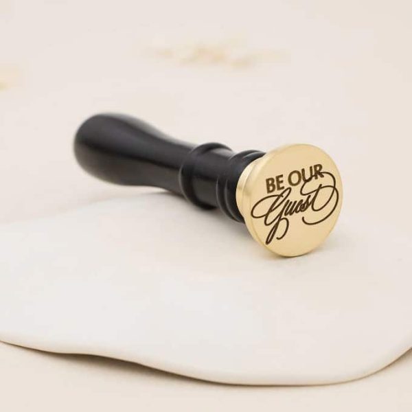 Artisaire be our guest wax seal stamp