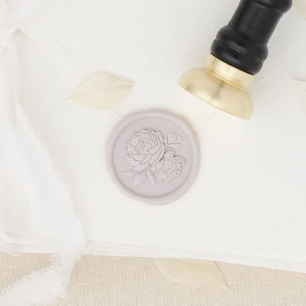 Artisaire Vintage Peonies Wax Seal Stamp - Image 2