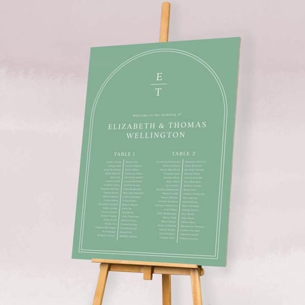 Hazel Green Arch Wedding Invitation - Image 4