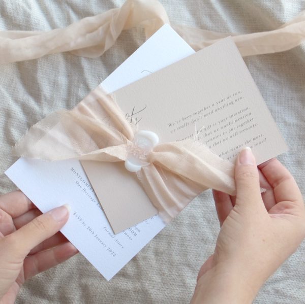 Delicate Blush Wedding Invitation - Image 5