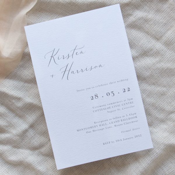 Delicate Blush Wedding Invitation - Image 4