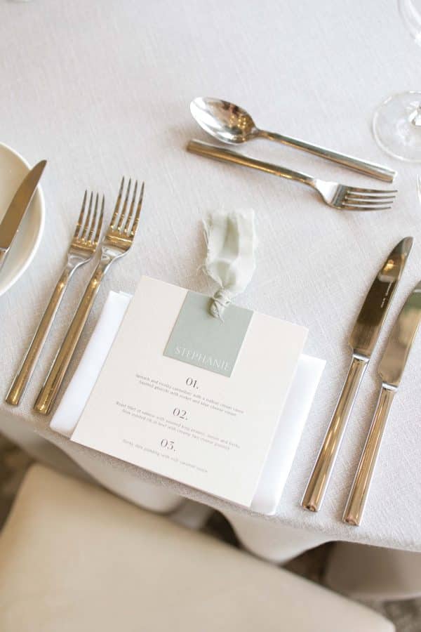 Sage Green Square Wedding Invitation - Image 5