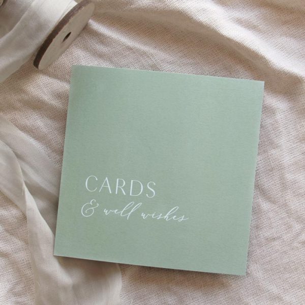 Sage Green Square Wedding Invitation - Image 6