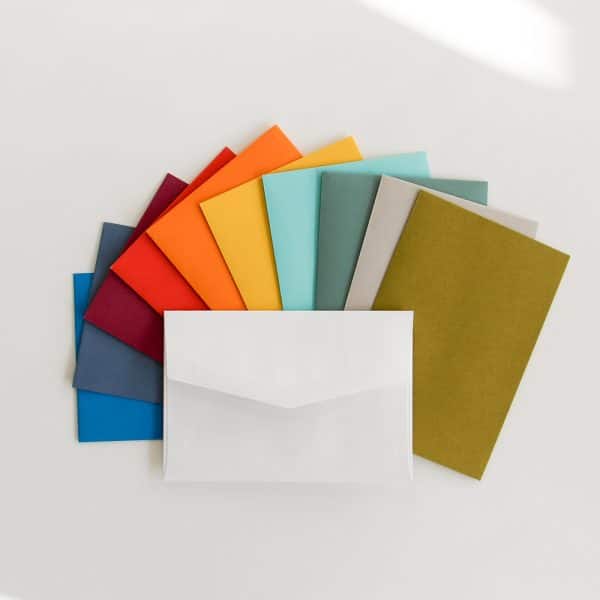 5x7 iflap envelopes rainbow