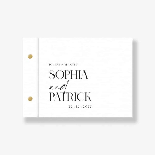 Modern Matcha Wedding Guest Book