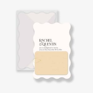 Soft Waves wedding invitation