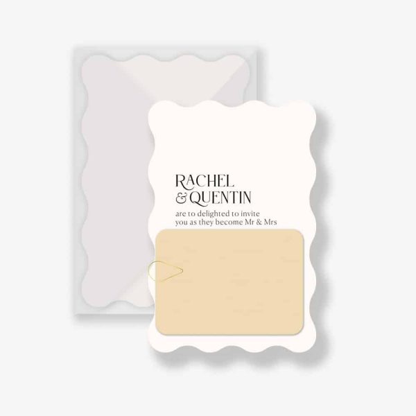 Soft Waves wedding invitation