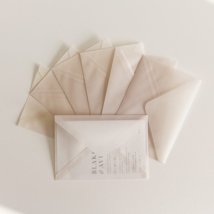 5×7 Translucent Vellum Envelopes