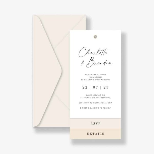 Layered Vanilla Layered Wedding Invitation