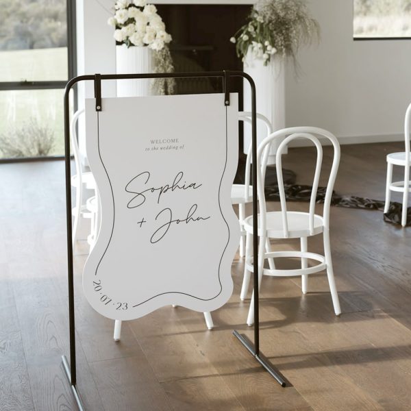ombre noir welcome sign photo