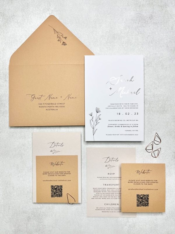 Dandelion Dreams Wedding Invitation Suite