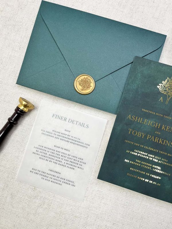 Emerald Velvet Invitation