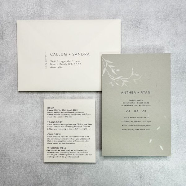 Falling Leaves invitation