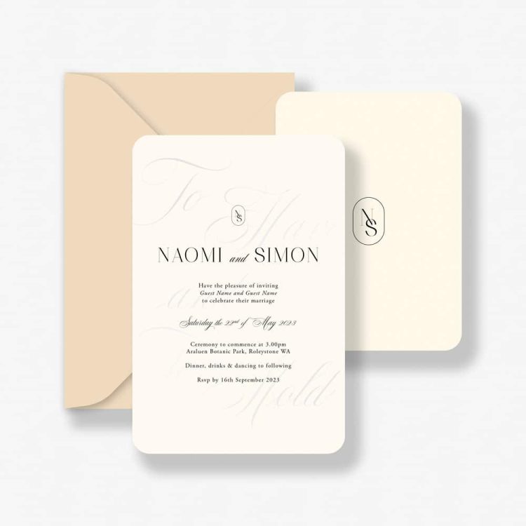 To Have & To Hold Wedding Invitation