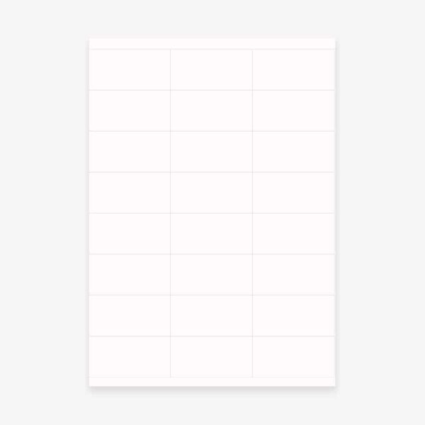 Clear Address Labels Sheet of 24