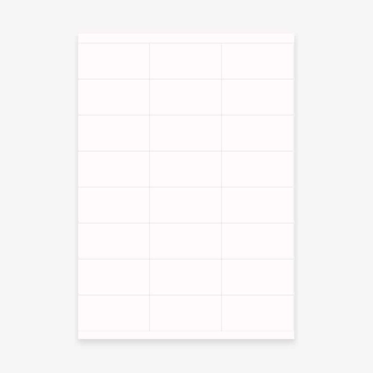 Clear Address Labels Sheet of 24