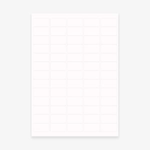 Clear Mini envelope labels