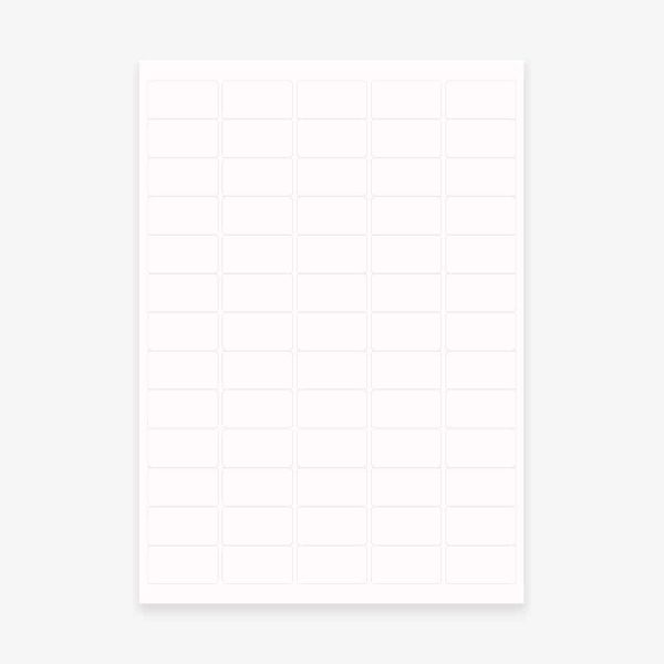 Clear Mini envelope labels