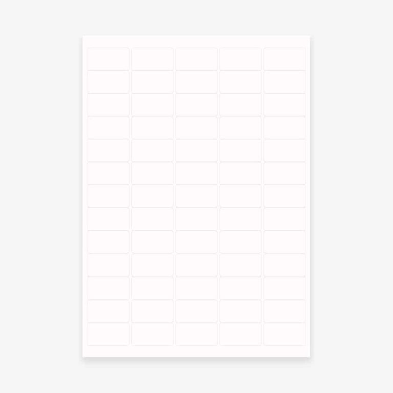 Clear Mini envelope labels
