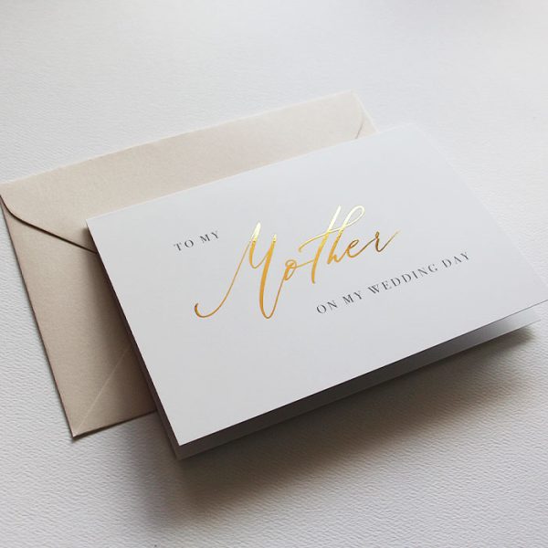 Foil bridal party card