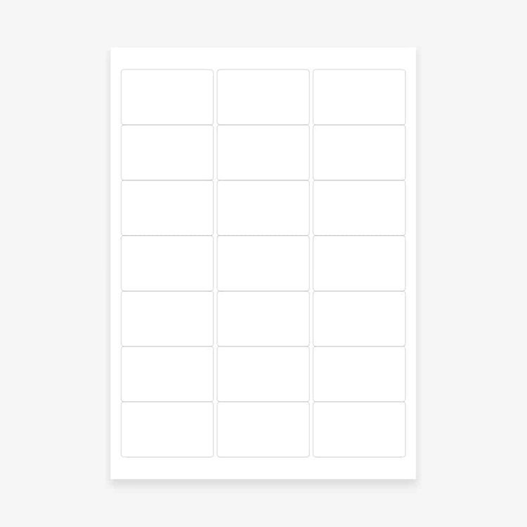 White Address Labels 63.5x38mm