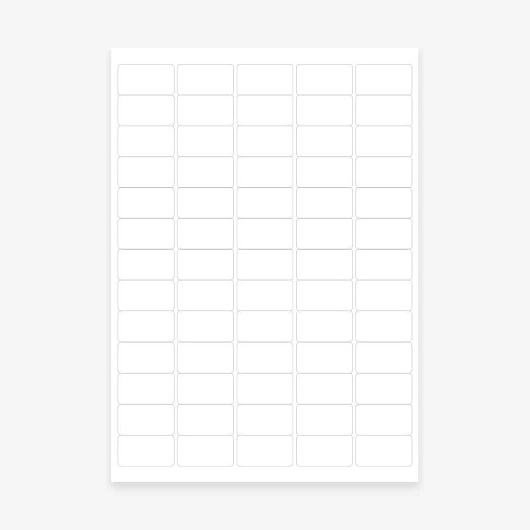White Mini Envelope Labels