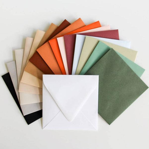 150x150mm envelopes matte euro flap range