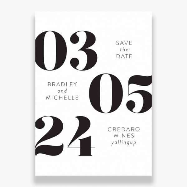 Bold Event Wedding Save The Date