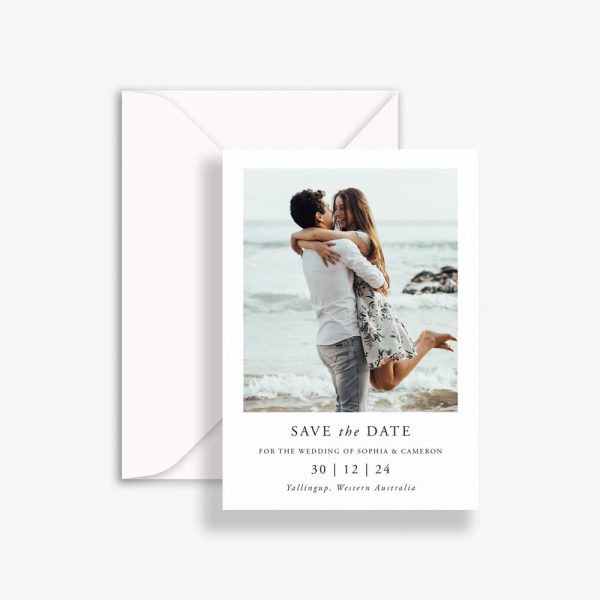 Captured Moment Wedding Save The Date with envelope