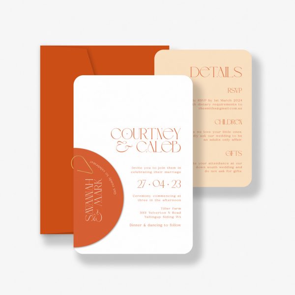 Citrus Dreams Wedding Invitation Suite