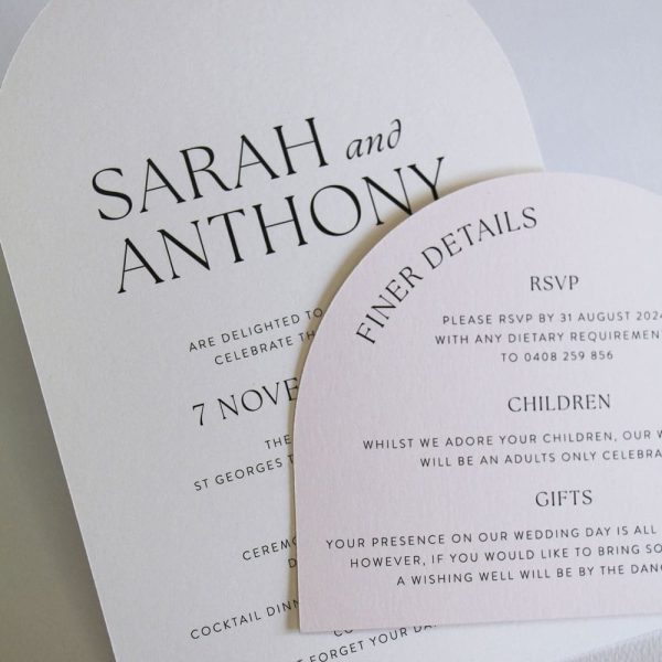 Classic Double Arch Invitation