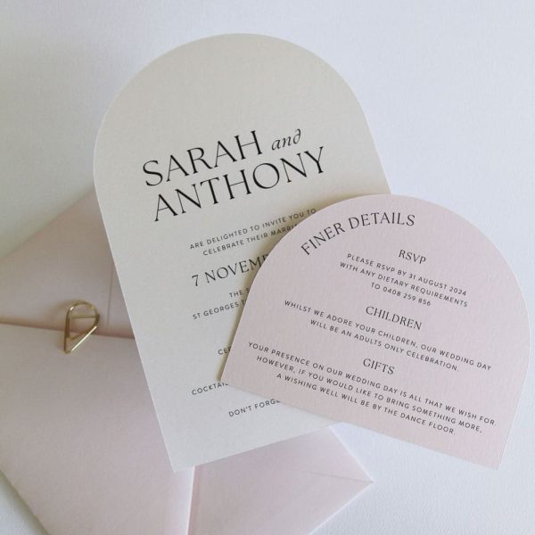 Classic Double Arch Invitation