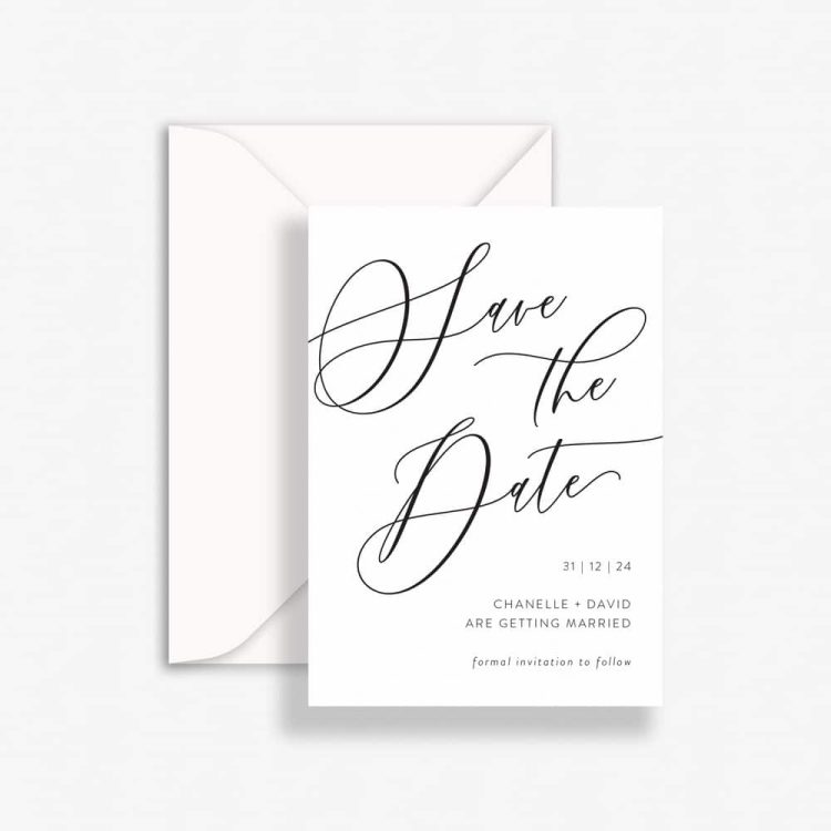 Classic Scripted Save The Dates
