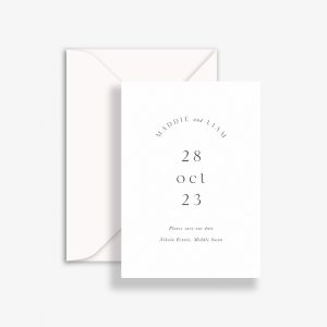 Essential Moment Wedding Save The Date with envelope