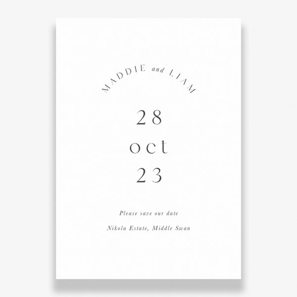 Essential Moment Wedding Save The Date with envelope