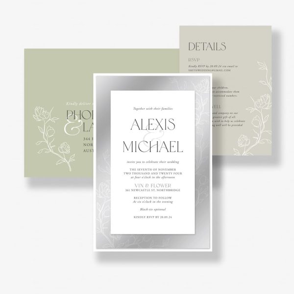 Ethereal Garden Wedding Invitation Suite