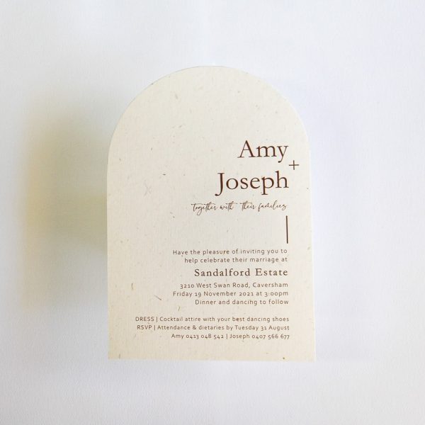 Harvest Arches Wedding Invitation Suite