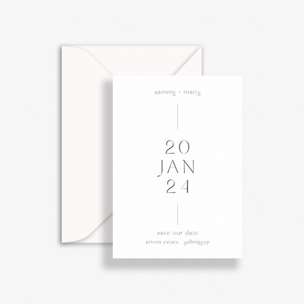 Refined Simplicity Wedding Save The Dates
