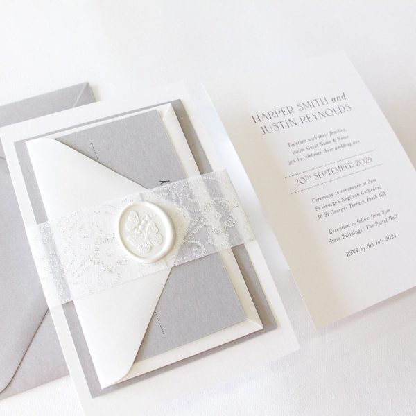 Sparkling Grace Wedding Invitation Suite