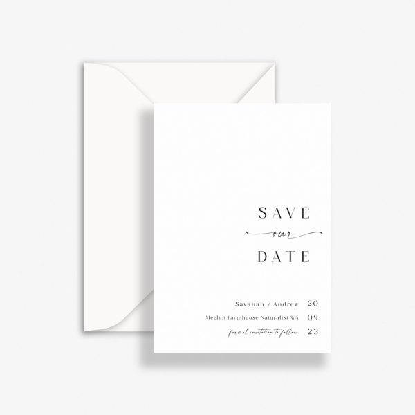 Splendid Subtlety Wedding Save The Date