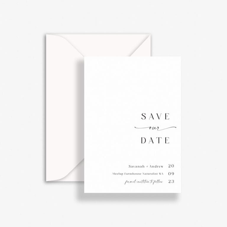 Splendid Subtlety Wedding Save The Date
