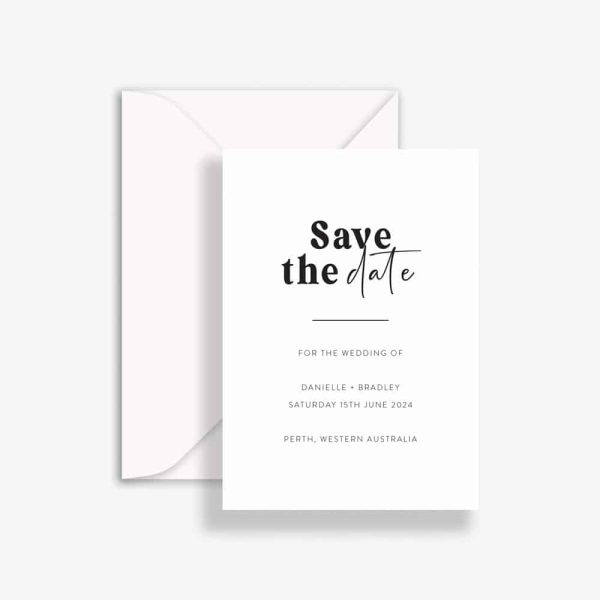 Whimsical Noir Save The Date